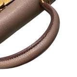 エルメス HERMES ケリー32 内縫い □Q刻 エトゥープ/GD金具 トゴ レディース ショルダーバッグ