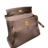 エルメス HERMES ケリー32 内縫い □Q刻 エトゥープ/GD金具 トゴ レディース ショルダーバッグ