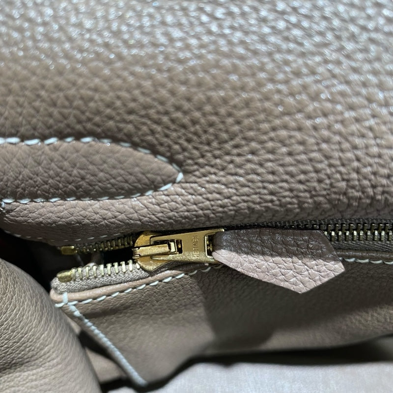 エルメス HERMES ケリー32 内縫い □Q刻 エトゥープ/GD金具 トゴ レディース ショルダーバッグ