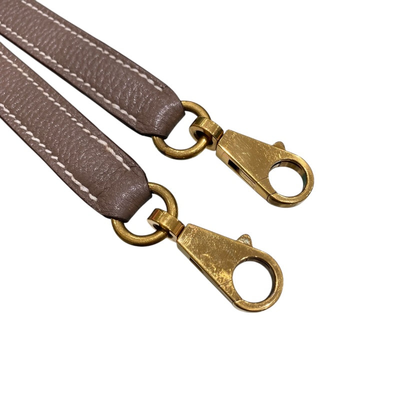 エルメス HERMES ケリー32 内縫い □Q刻 エトゥープ/GD金具 トゴ レディース ショルダーバッグ