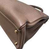 エルメス HERMES ケリー32 内縫い □Q刻 エトゥープ/GD金具 トゴ レディース ショルダーバッグ