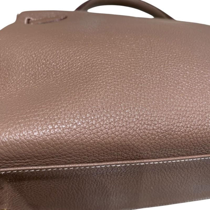 エルメス HERMES ケリー32 内縫い □Q刻 エトゥープ/GD金具 トゴ レディース ショルダーバッグ