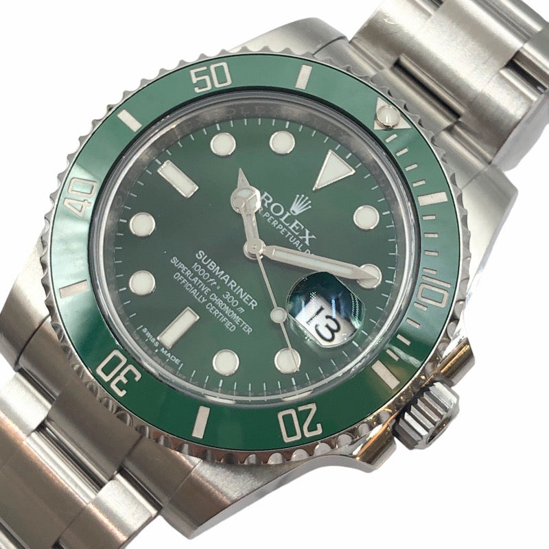 ロレックス ROLEX サブマリーナ 116610LV グリーン ステンレススチール 自動巻き メンズ 腕時計