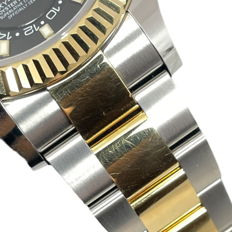 ロレックス ROLEX スカイドゥエラー ランダムシリアル 326933 ブラック K18YG/SS 自動巻き メンズ 腕時計
