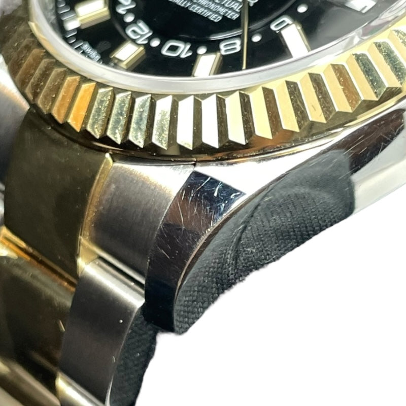 ロレックス ROLEX スカイドゥエラー ランダムシリアル 326933 ブラック K18YG/SS 自動巻き メンズ 腕時計