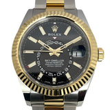 ロレックス ROLEX スカイドゥエラー ランダムシリアル 326933 ブラック K18YG/SS 自動巻き メンズ 腕時計