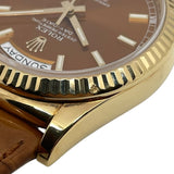 ロレックス ROLEX デイデイト36 ランダムシリアル 118138 コニャック K18YG/革ベルト 自動巻き メンズ 腕時計