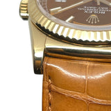 ロレックス ROLEX デイデイト36 ランダムシリアル 118138 コニャック K18YG/革ベルト 自動巻き メンズ 腕時計