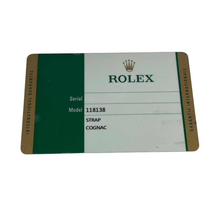 ロレックス ROLEX デイデイト36 ランダムシリアル 118138 コニャック K18YG/革ベルト 自動巻き メンズ 腕時計