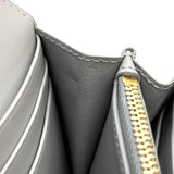 バーバリーロンドン  BURBERRY LONDON ロングウォレット グレー レザー レディース 長財布