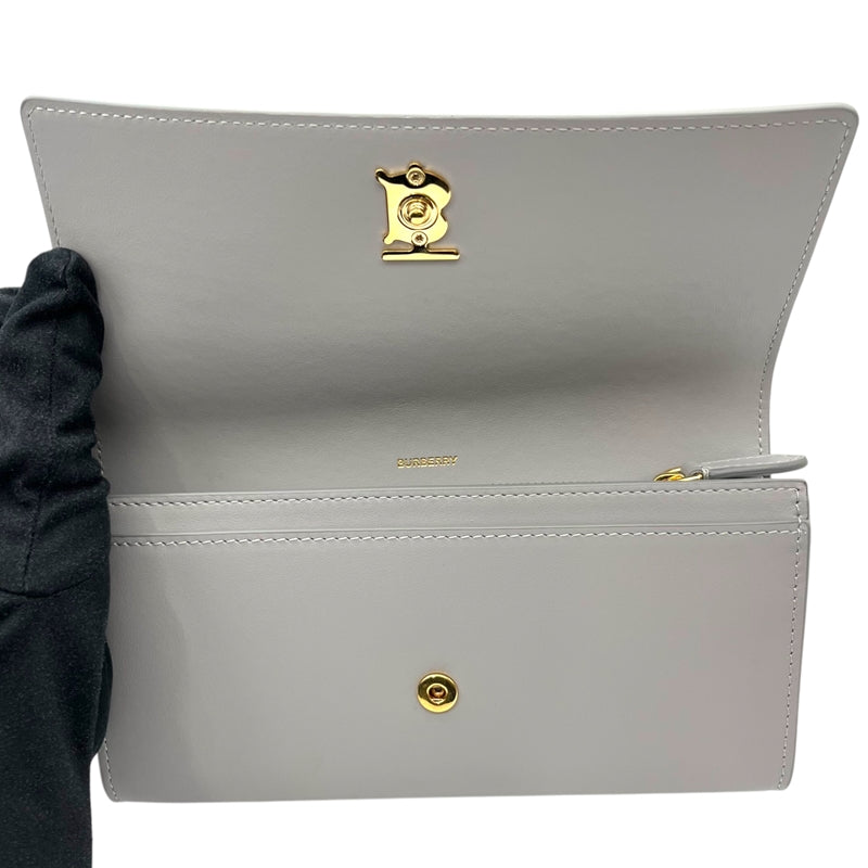 品質保証 バーバリーロンドン BURBERRY グレー ロングウォレット LONDON 小物