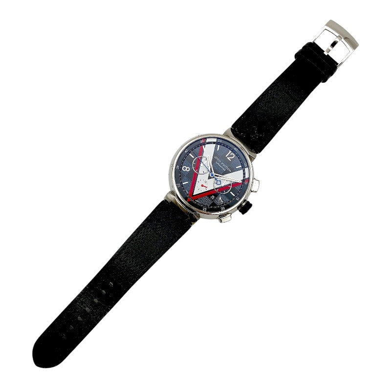 ルイ・ヴィトン LOUIS VUITTON タンブール クロノグラフ ダミエ