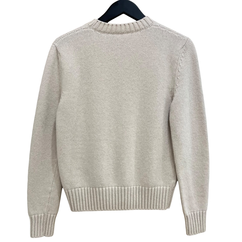 【極美品】 PRADA プラダ 三角 カシミヤ タートルネック クロップドニット プラダ PRADA ウールカシミヤロゴクルーネックセーター P24A3G