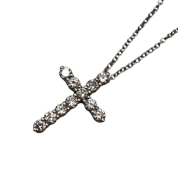 ティファニー TIFFANY＆CO スモールクロスネックレス Pt950  ジュエリー