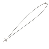 ティファニー TIFFANY＆CO スモールクロスネックレス Pt950  ジュエリー