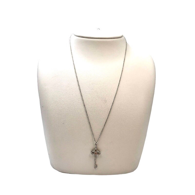 ティファニー TIFFANY＆CO フルールドリスキーネックレス K18PG/Pt950 ジュエリー