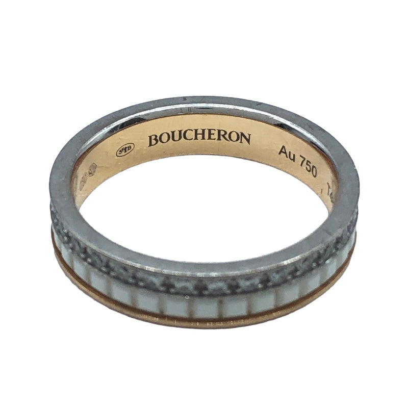 ブシュロン BOUCHERON キャトルホワイトリング K18YG/K18WG ジュエリー