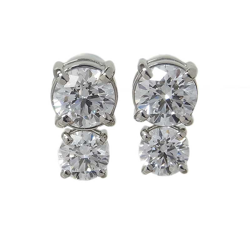 ダイヤモンド ピアス 0.731ct 0.705ct 0.40ct 0.40ct PT900 ダイヤモンド ジュエリー