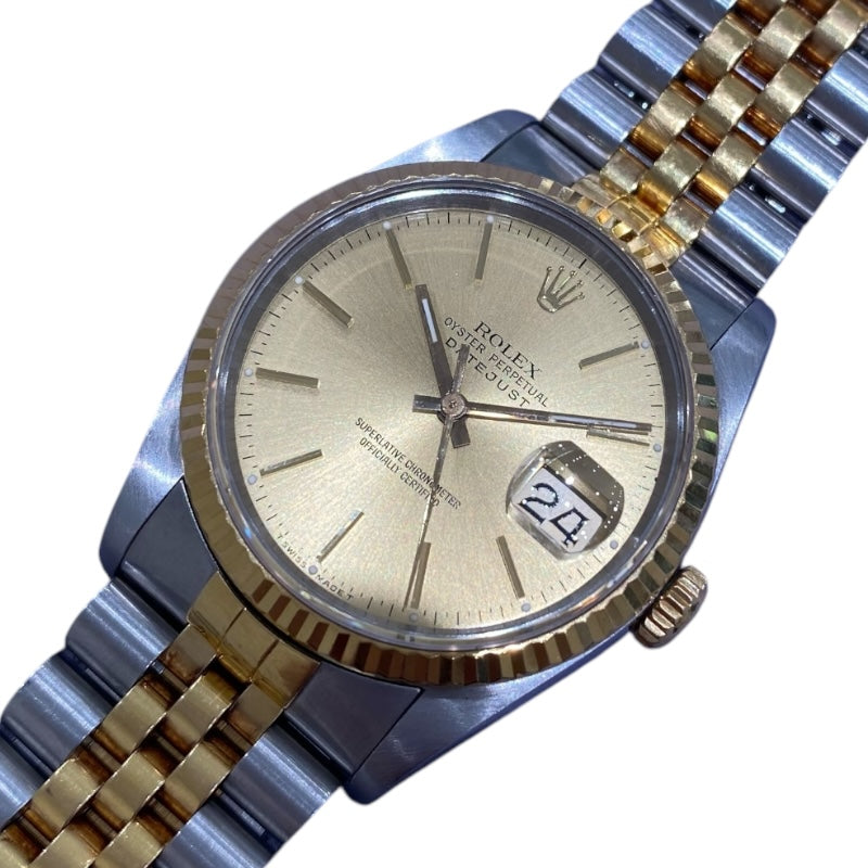 ロレックス ROLEX デイトジャスト36 E番 16233 ゴールド K18YG/SS 自動巻き メンズ 腕時計