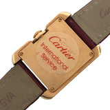 カルティエ Cartier タンクアングレーズ SM WJTA0007  ピンクゴールド K18PG レディース 腕時計