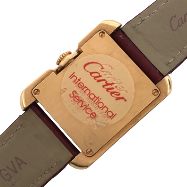 カルティエ Cartier タンクアングレーズ SM WJTA0007  ピンクゴールド K18PG レディース 腕時計