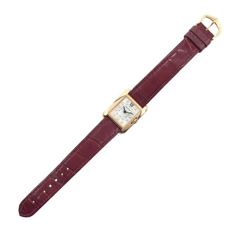 カルティエ Cartier タンクアングレーズ SM WJTA0007  ピンクゴールド K18PG レディース 腕時計
