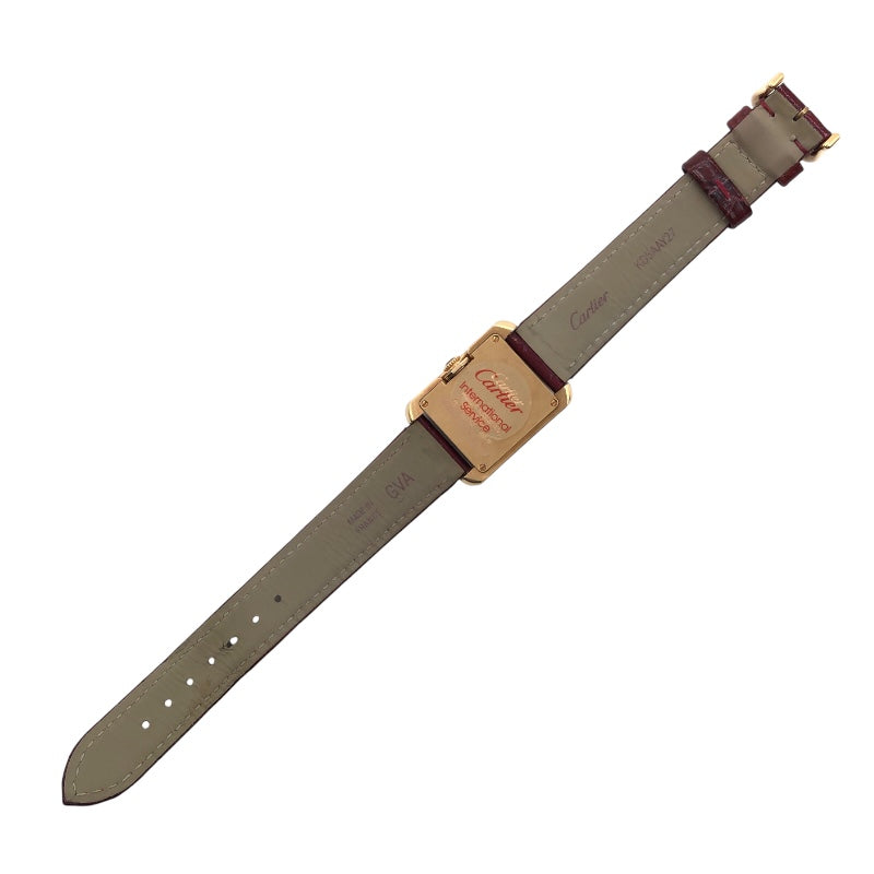 カルティエ Cartier タンクアングレーズ SM WJTA0007  ピンクゴールド K18PG レディース 腕時計