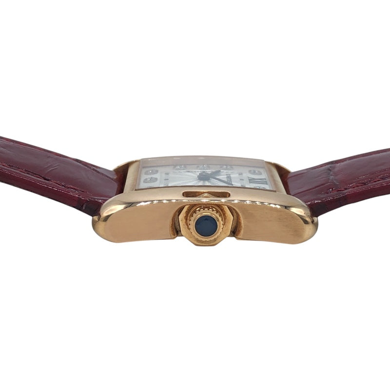 カルティエ Cartier タンクアングレーズ SM WJTA0007  ピンクゴールド K18PG レディース 腕時計