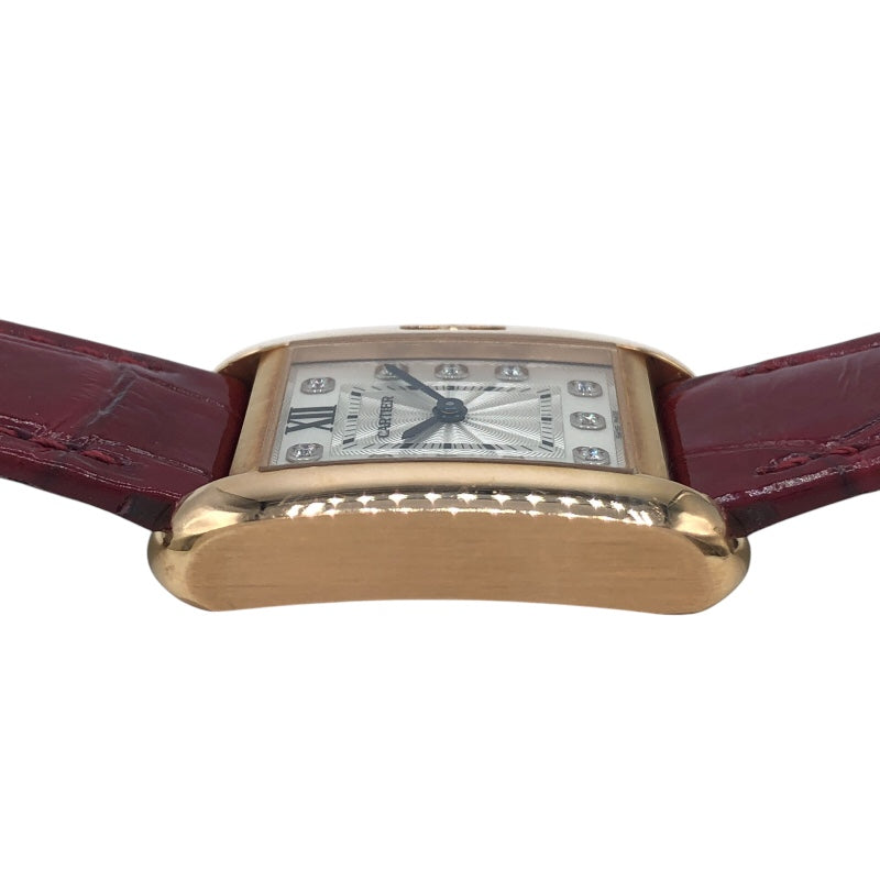 カルティエ Cartier タンクアングレーズ SM WJTA0007  ピンクゴールド K18PG レディース 腕時計