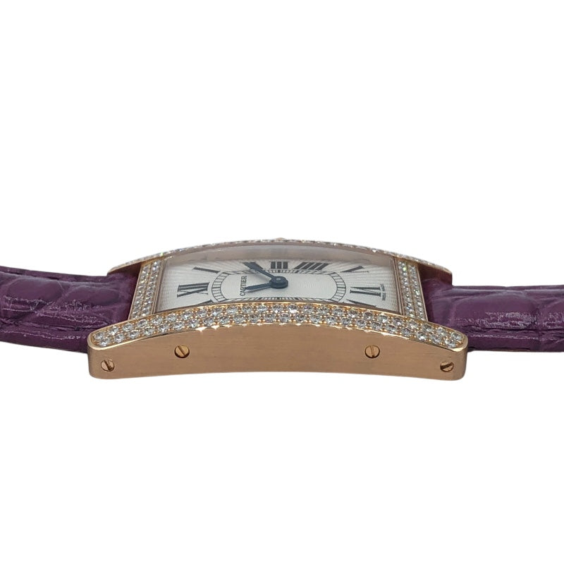 カルティエ Cartier タンクアメリカン SM WB704651 ピンク