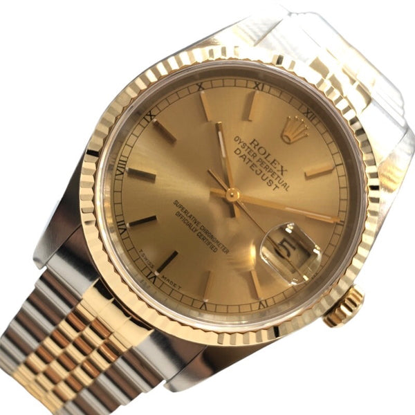 ロレックス ROLEX デイトジャスト 16233 ゴールド K18イエローゴールド SS メンズ 腕時計