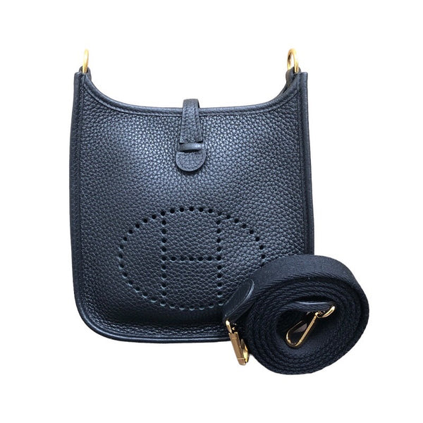 エルメス HERMES エヴリンTPM Y刻印 ブラック/ゴールド金具 トリヨンクレマンス レディース ショルダーバッグ