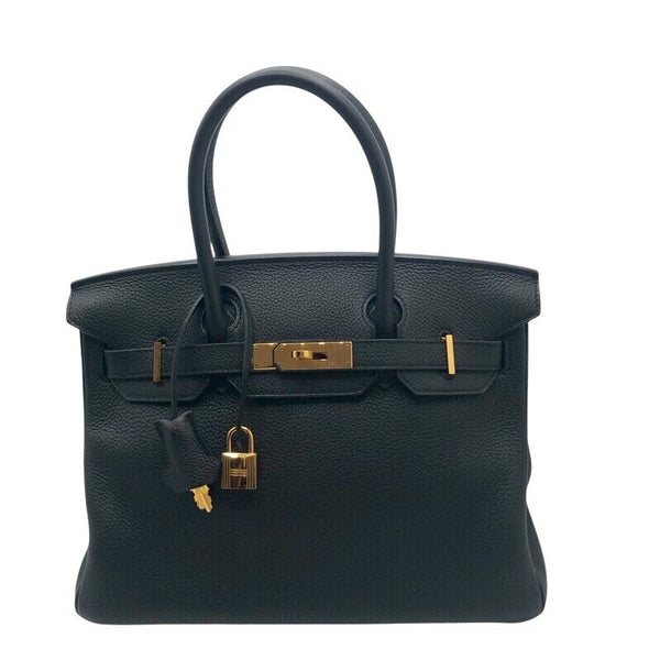 エルメス HERMES バーキン30 T刻 ブラック トゴ レディース ハンドバッグ