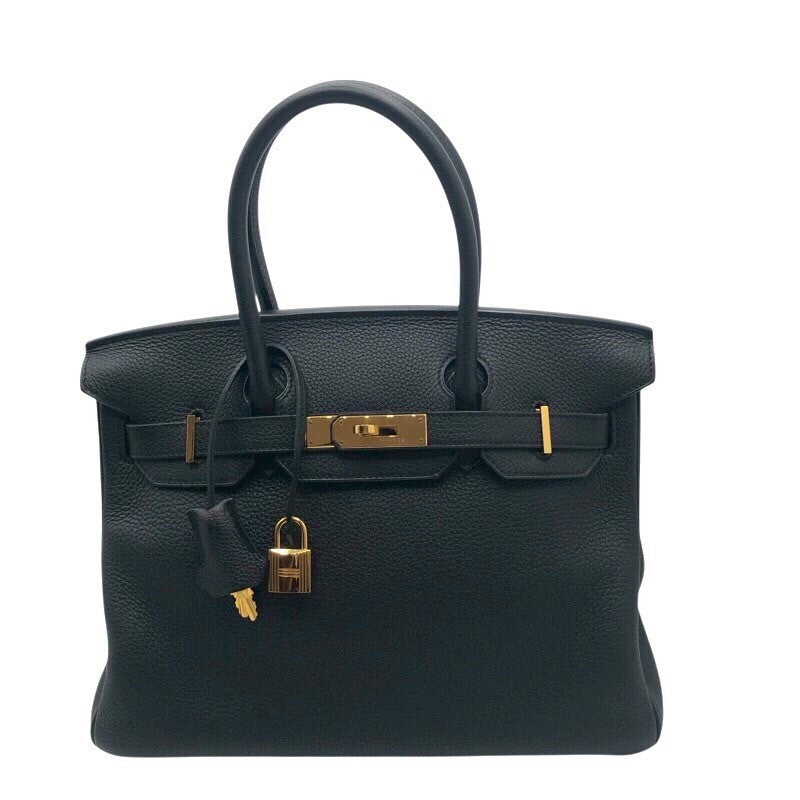 エルメス HERMES バーキン30 T刻 ブラック トゴ レディース ハンドバッグ
