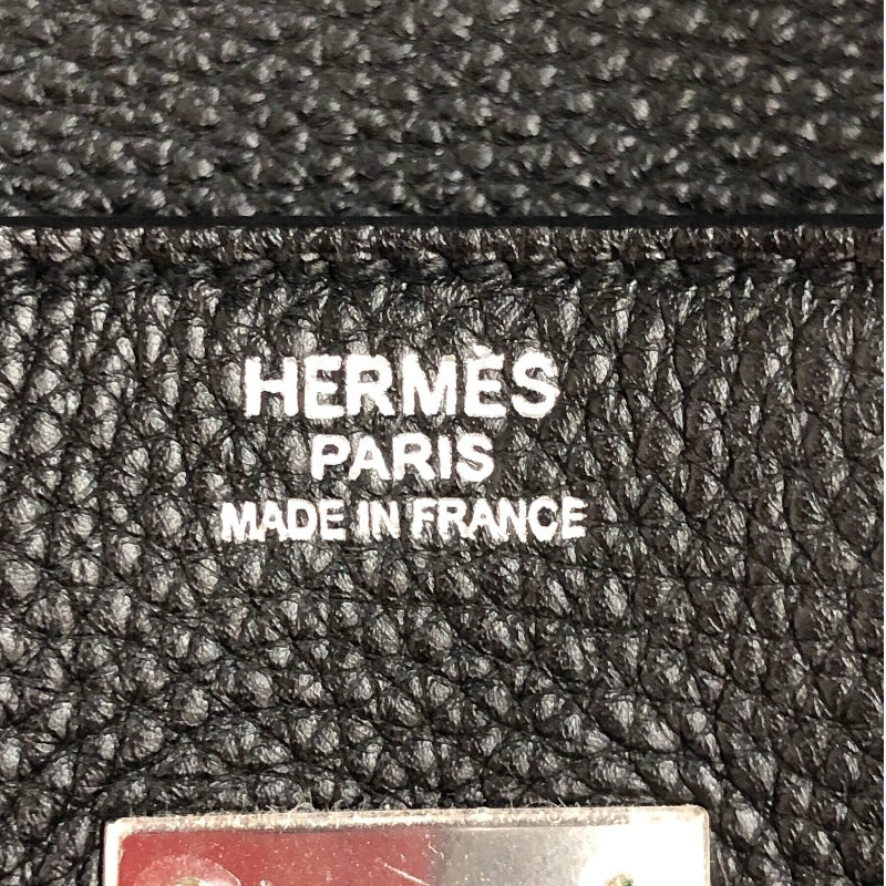 エルメス HERMES バーキン30 □P刻印　(2012年製) ブラック/シルバー金具 トゴ レディース ハンドバッグ