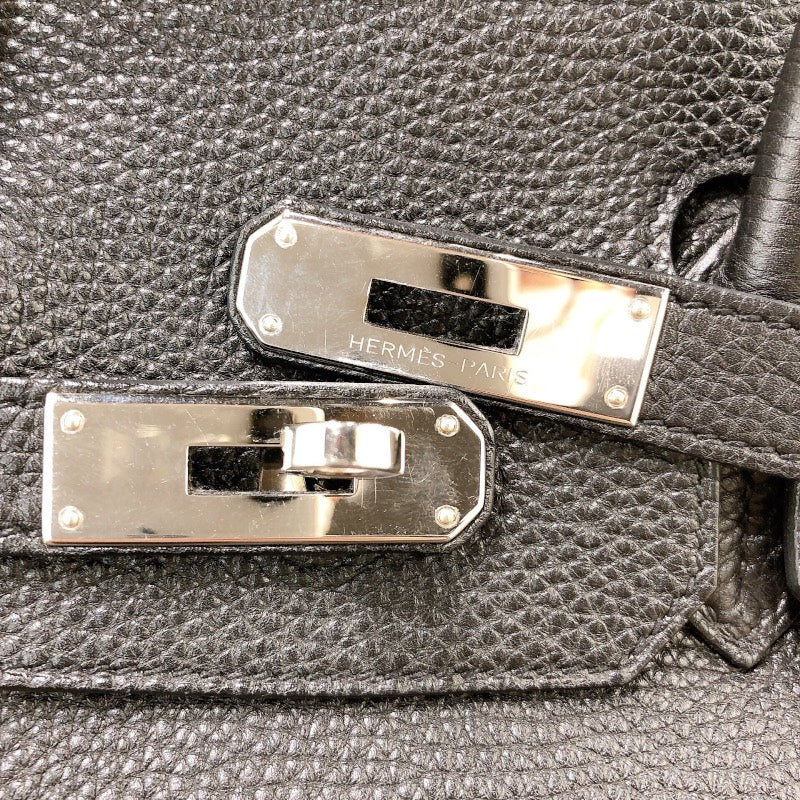 エルメス HERMES バーキン30 □P刻印　(2012年製) ブラック/シルバー金具 トゴ レディース ハンドバッグ