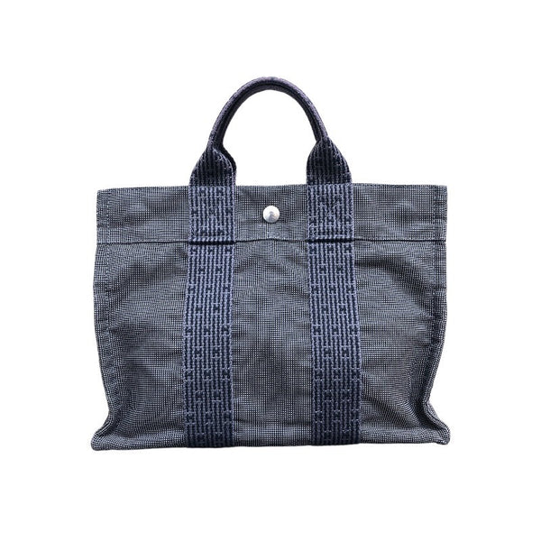 エルメス HERMES エールライン グレー キャンパス レディース ハンドバッグ
