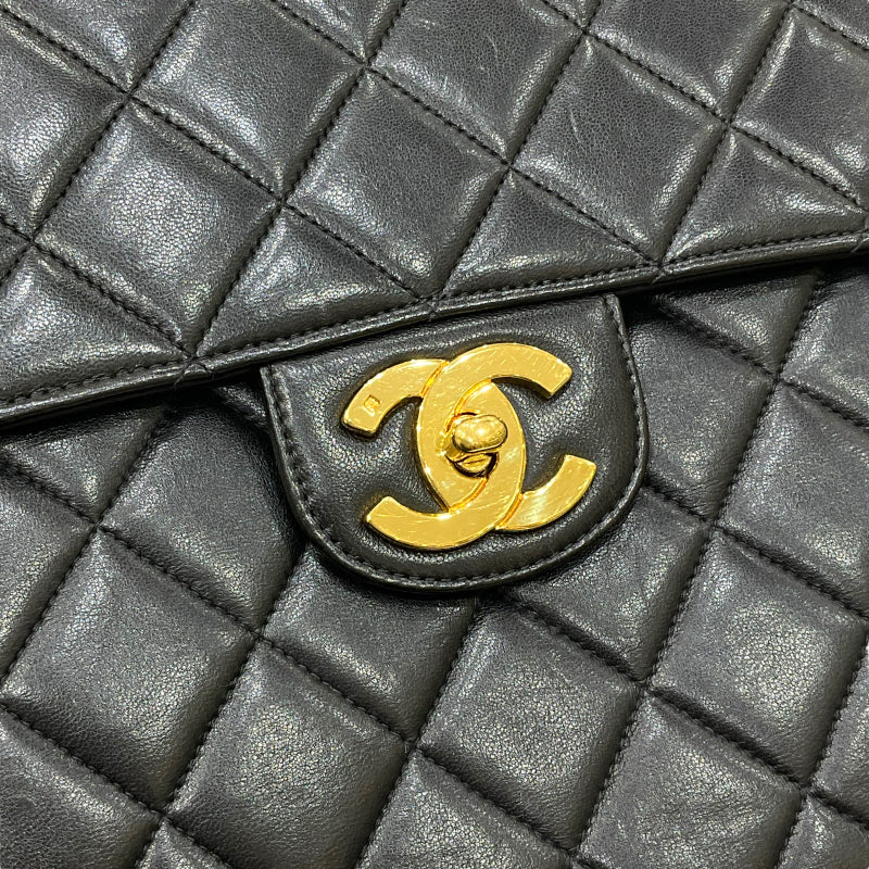 シャネル CHANEL マトラッセ チェーンショルダーバッグ30 ４番台 ブラック ゴールド金具 ラムスキン レディース ショルダーバッグ