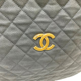 シャネル CHANEL マトラッセ ホーボーバッグ 17番台 ブラック ゴールド金具 ソフトキャビアスキン レディース ショルダーバッグ