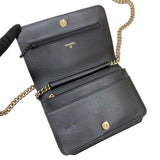シャネル CHANEL ボーイシャネル Vステッチ チェーンウォレット AP1117 30番台 ブラック ゴールド金具 キャビアスキン レディース ショルダーバッグ