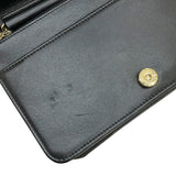 シャネル CHANEL ボーイシャネル Vステッチ チェーンウォレット AP1117 30番台 ブラック ゴールド金具 キャビアスキン レディース ショルダーバッグ