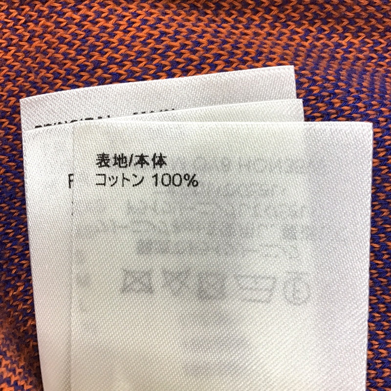 ルイ・ヴィトン LOUIS VUITTON LVジャズフライヤー 半袖ニット ラウンドネック 1AAU5K オレンジ×ブルー コットン100% メンズ ニット