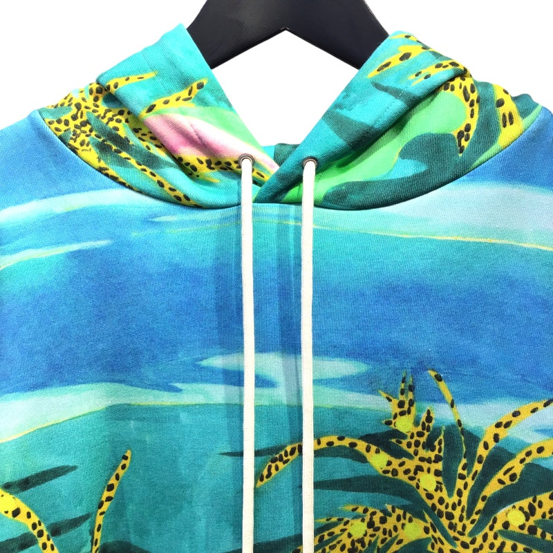 セリーヌ CELINE 総柄 スウェットパーカー 21SS 2Y290824M ブルー系 コットン100% メンズ パーカー