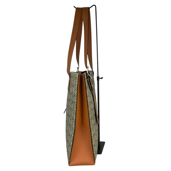 ロエベ LOEWE バックル ホリゾンタルトート グリーン アナグラムジャガード レディース トートバッグ