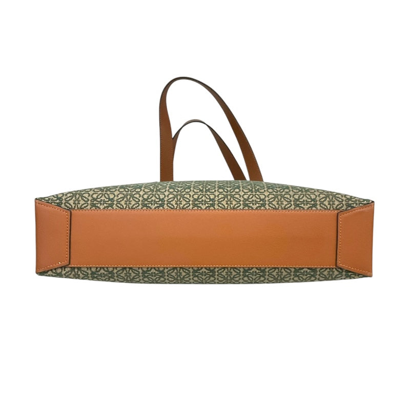 ロエベ LOEWE バックル ホリゾンタルトート グリーン アナグラム