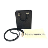 ルイ・ヴィトン LOUIS VUITTON プティット・サックプラ M81417 ブラック モノグラム・アンプラント ユニセックス ショルダーバッグ