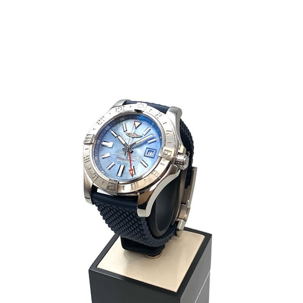 ブライトリング BREITLING アベンジャーズ2 GMT 日本限定 ブルーシェル A32390 ブルーシェル ステンレススチール メンズ 腕時計