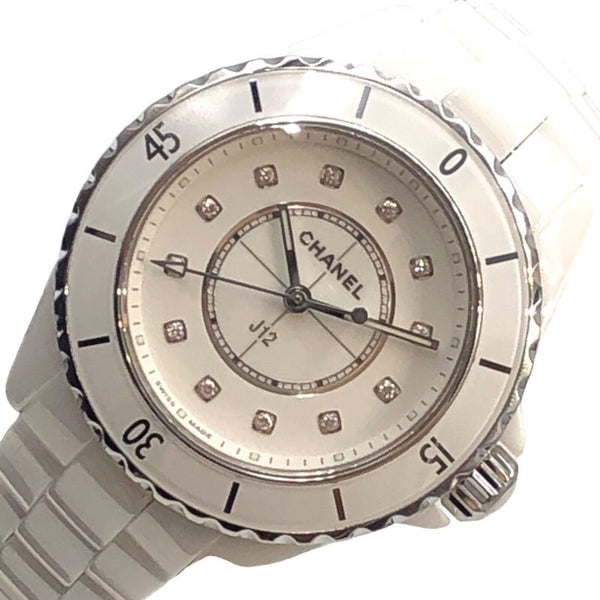 シャネル CHANEL J12 33ｍｍ H5703 ホワイト セラミック レディース 腕時計