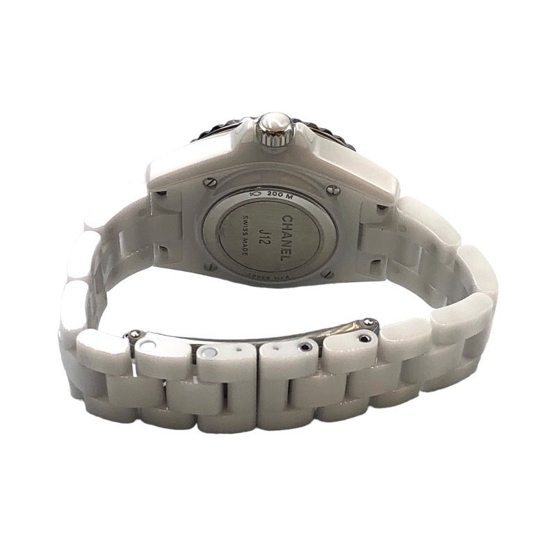 シャネル CHANEL J12 33ｍｍ H5703 ホワイト セラミック レディース 腕時計