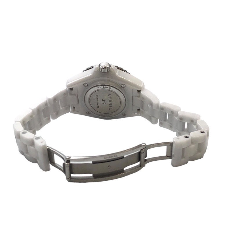 シャネル CHANEL J12 33ｍｍ H5703 ホワイト セラミック レディース 腕時計
